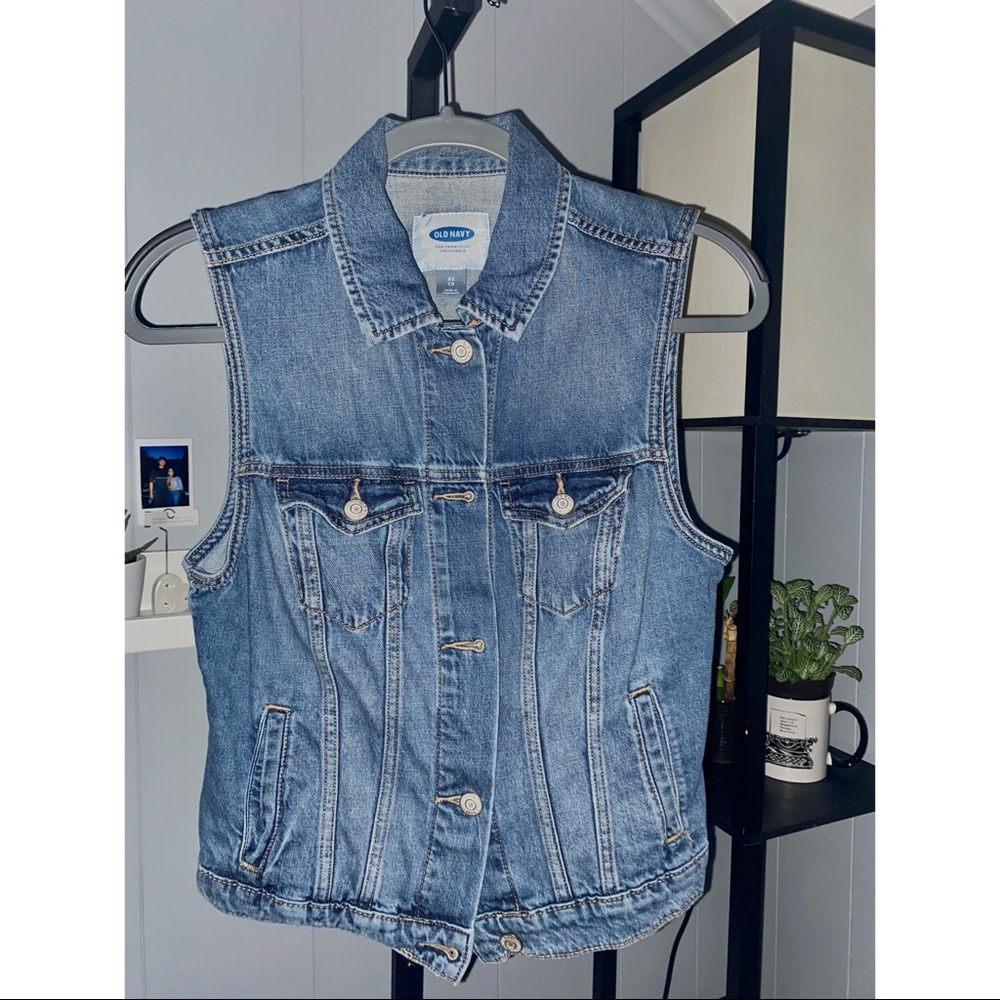 Blue Denim Vest